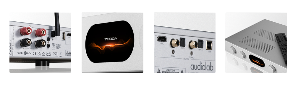Audiolab 7000A, audio amplifier (various colors)